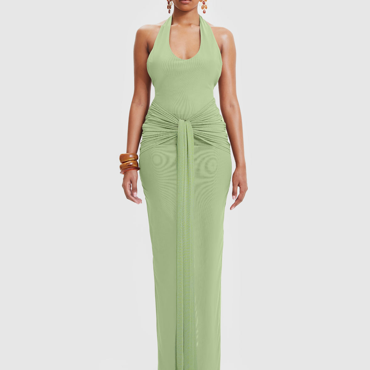 Naomi Dress - Soft Matcha – BBXBRAND