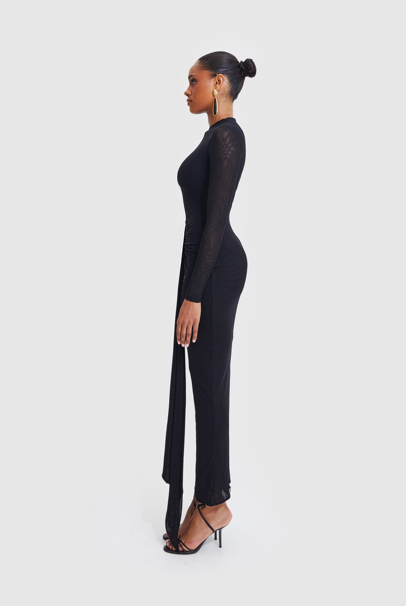 Aluya Mesh Dress - Black