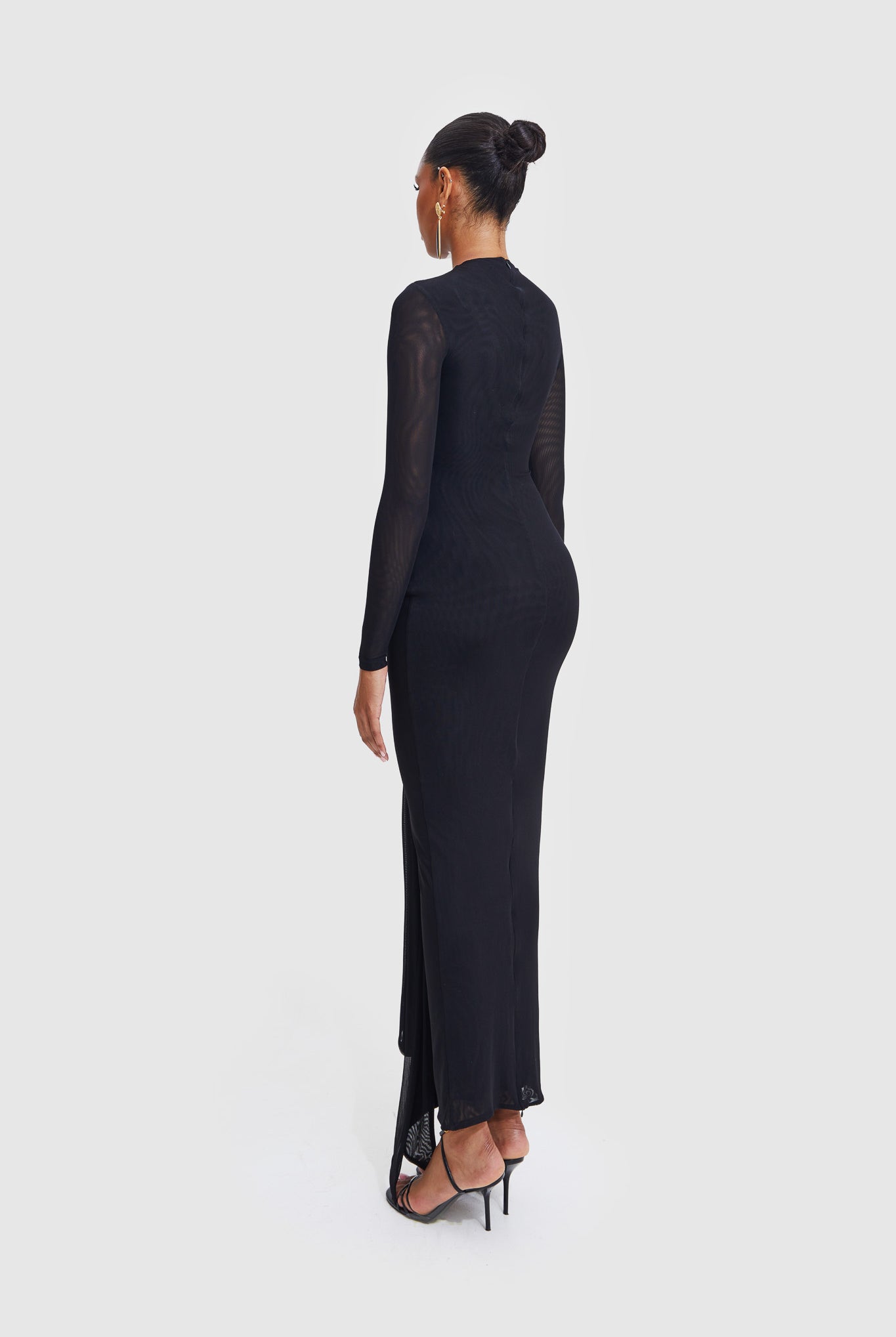 Aluya Mesh Dress - Black