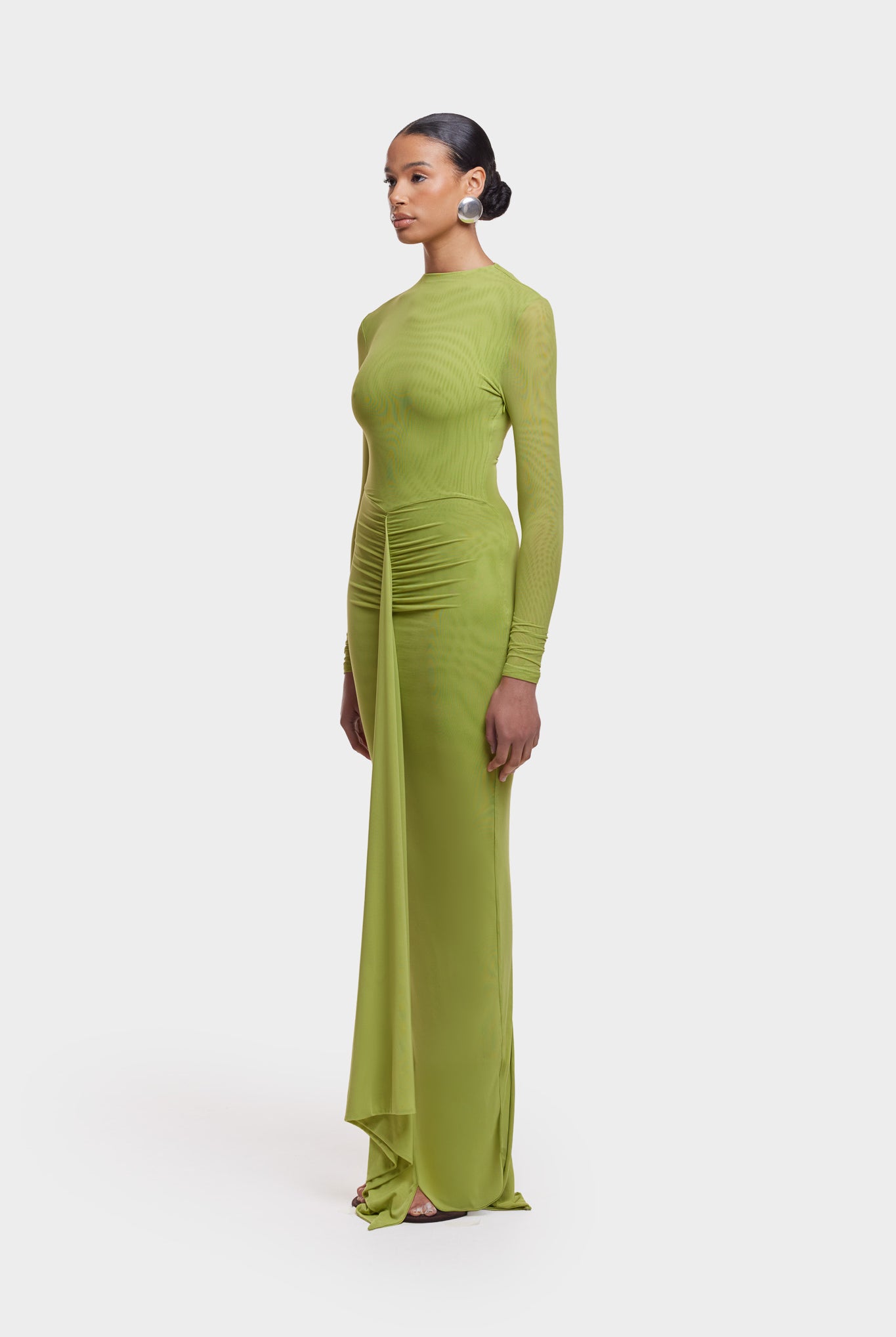 Aluya Mesh Dress - Lime Green