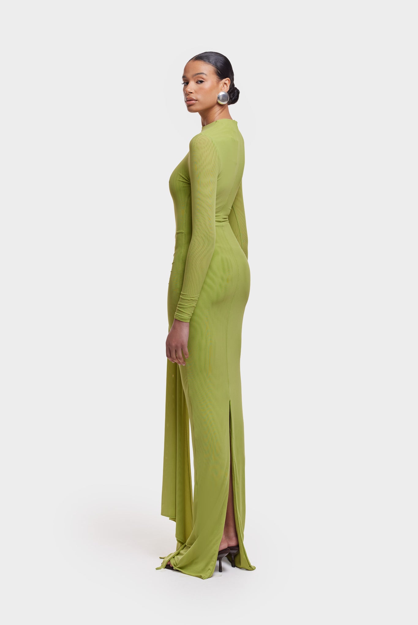 Aluya Mesh Dress - Lime Green