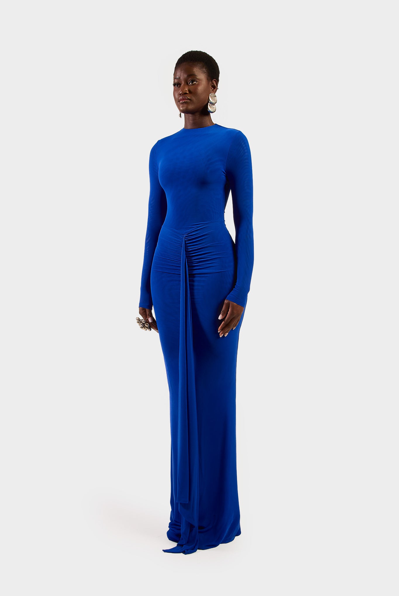 Aluya Mesh Dress - Sapphire