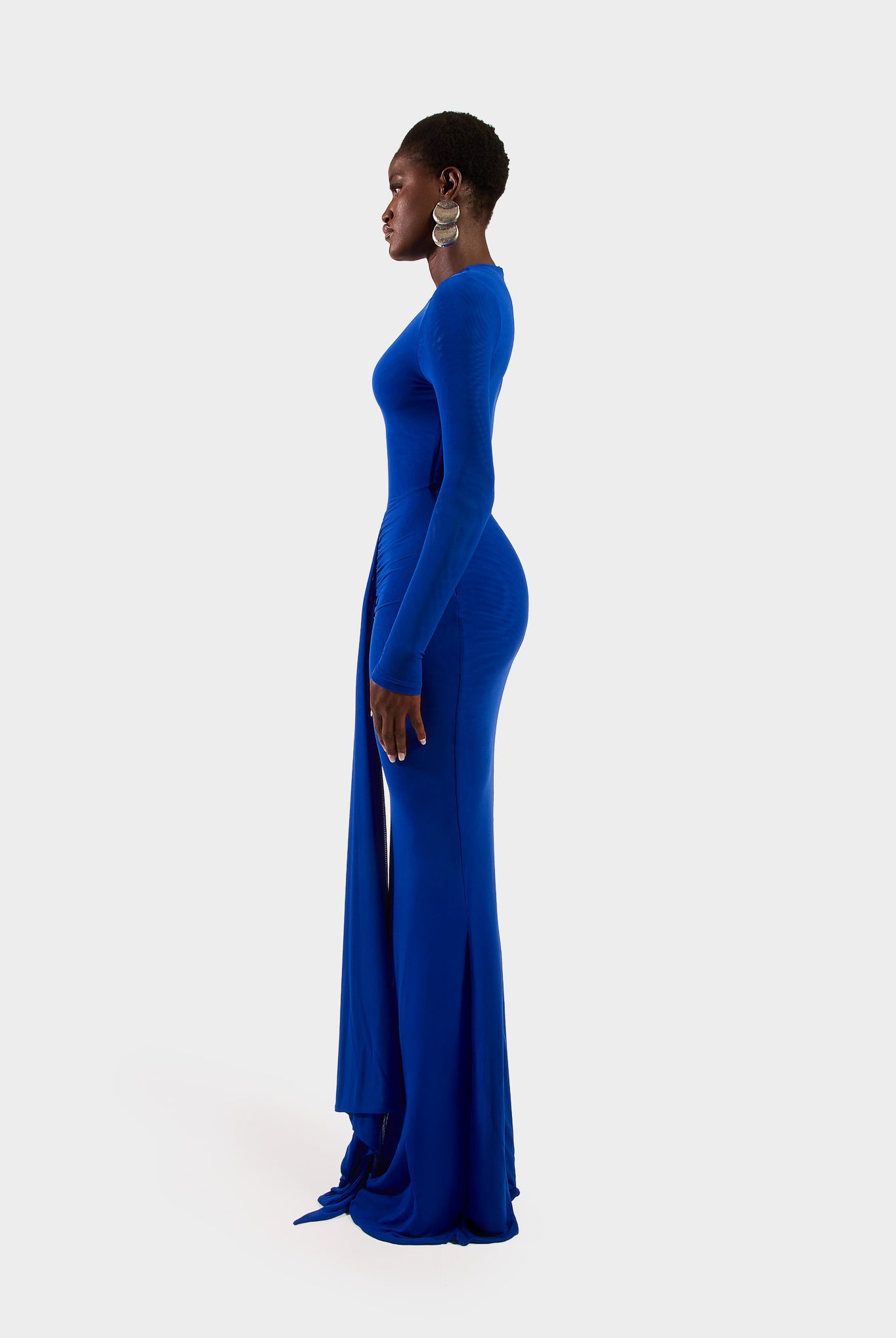 Aluya Mesh Dress - Sapphire