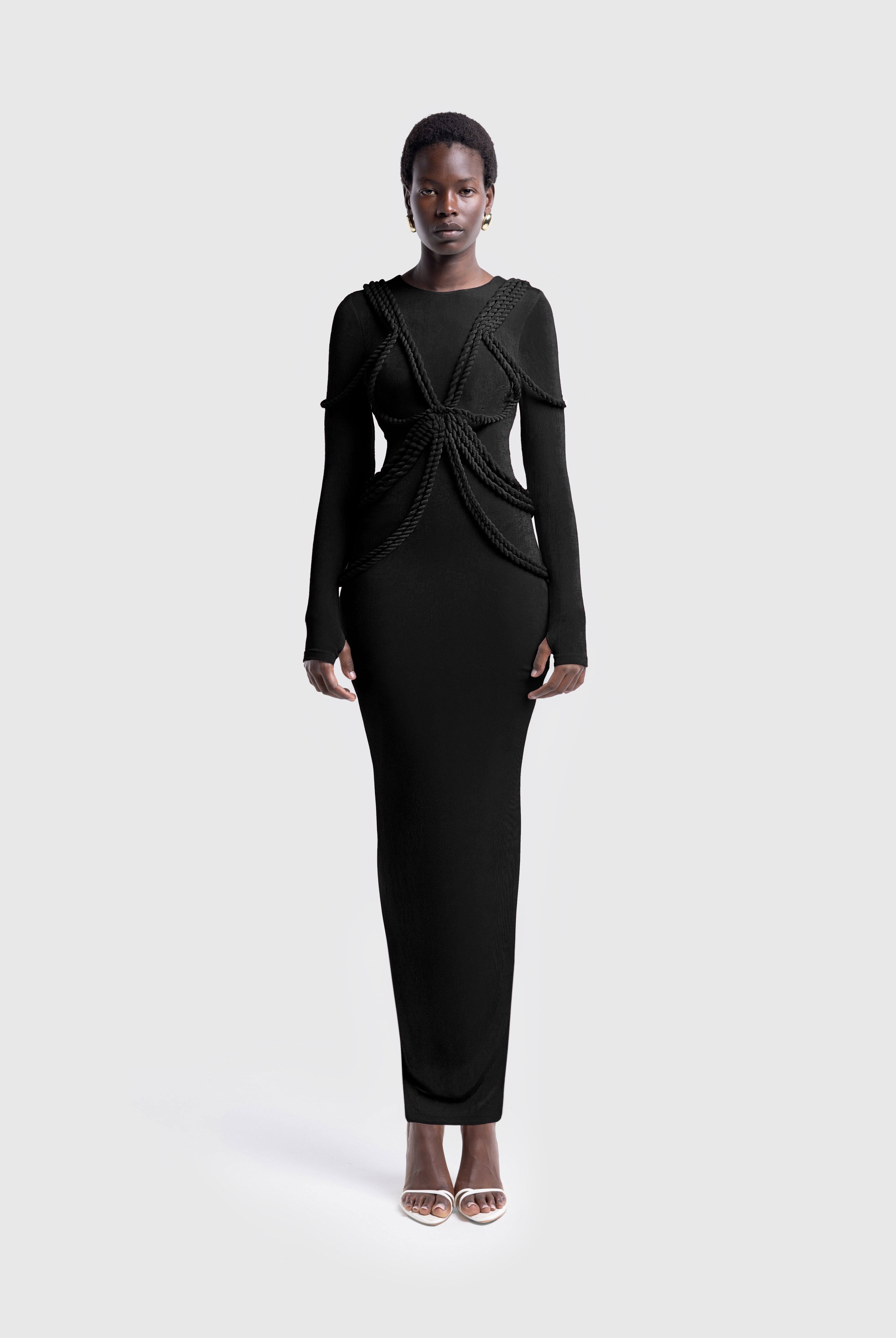 Twisted Body Chain Maxi - Black