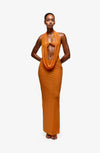 Valen Draped Coverup - Tangelo