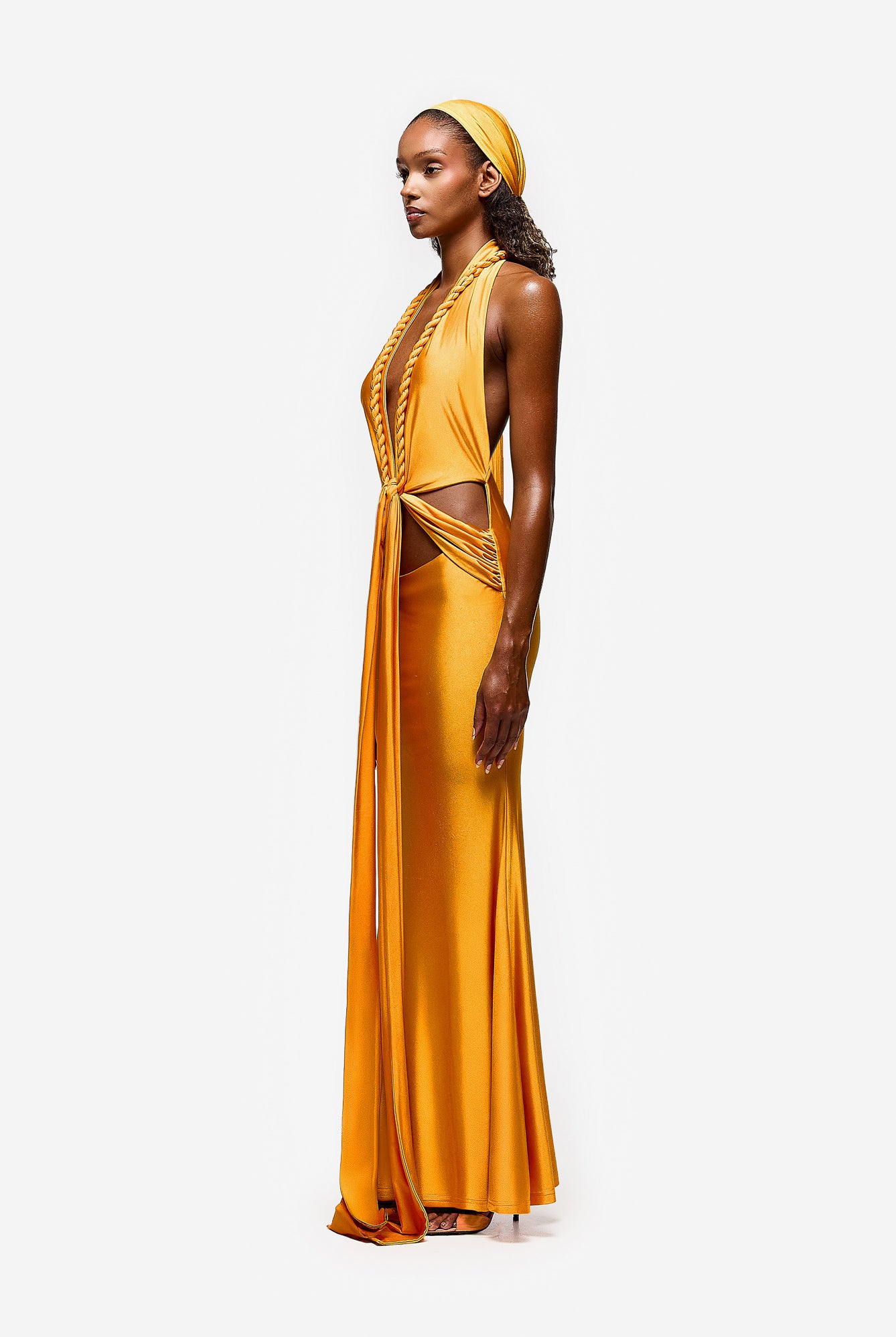 Taya Cut Out Dress - Papaya