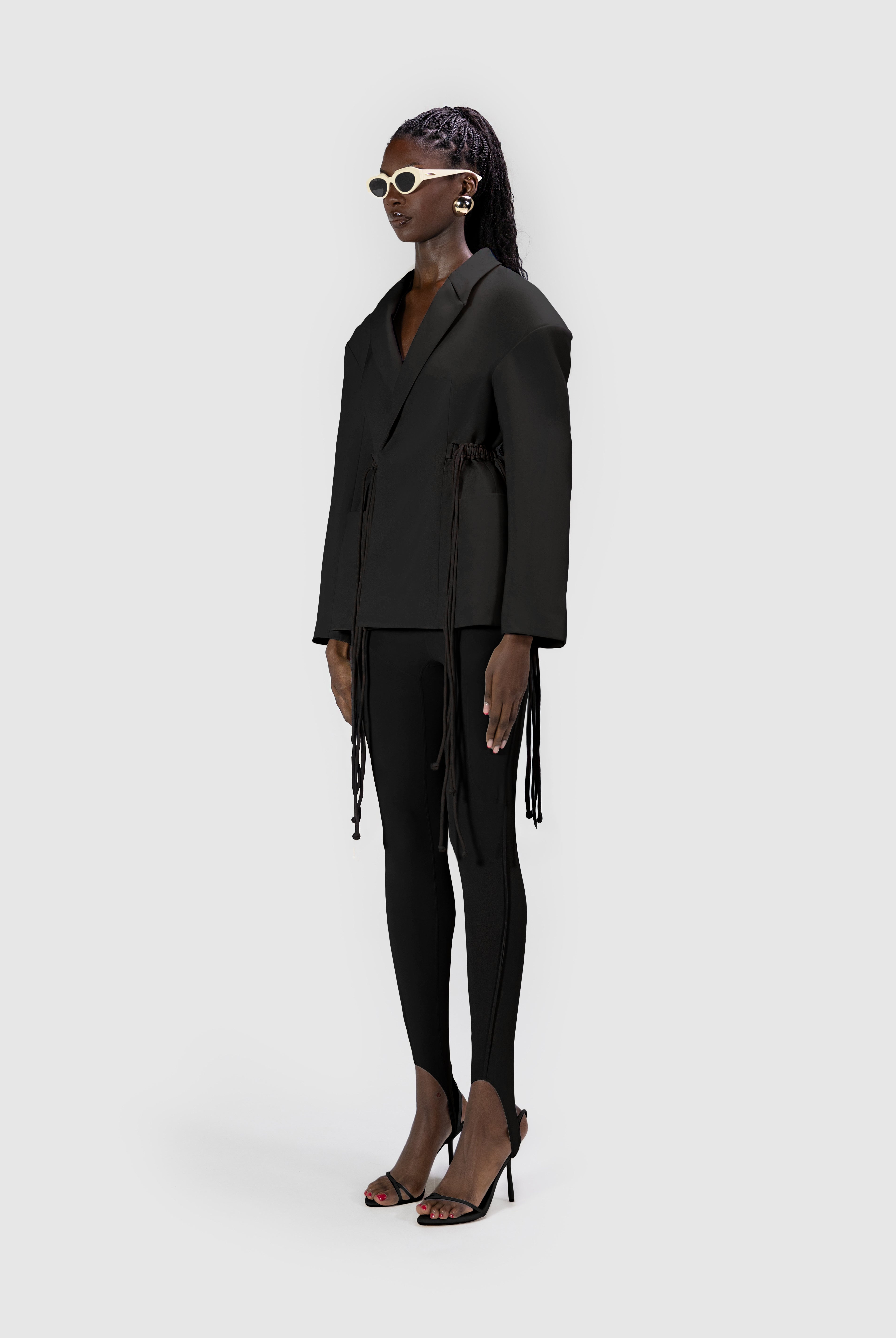 Helsa Hourglass Blazer - Black