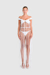 Kesh Tassel Top - White
