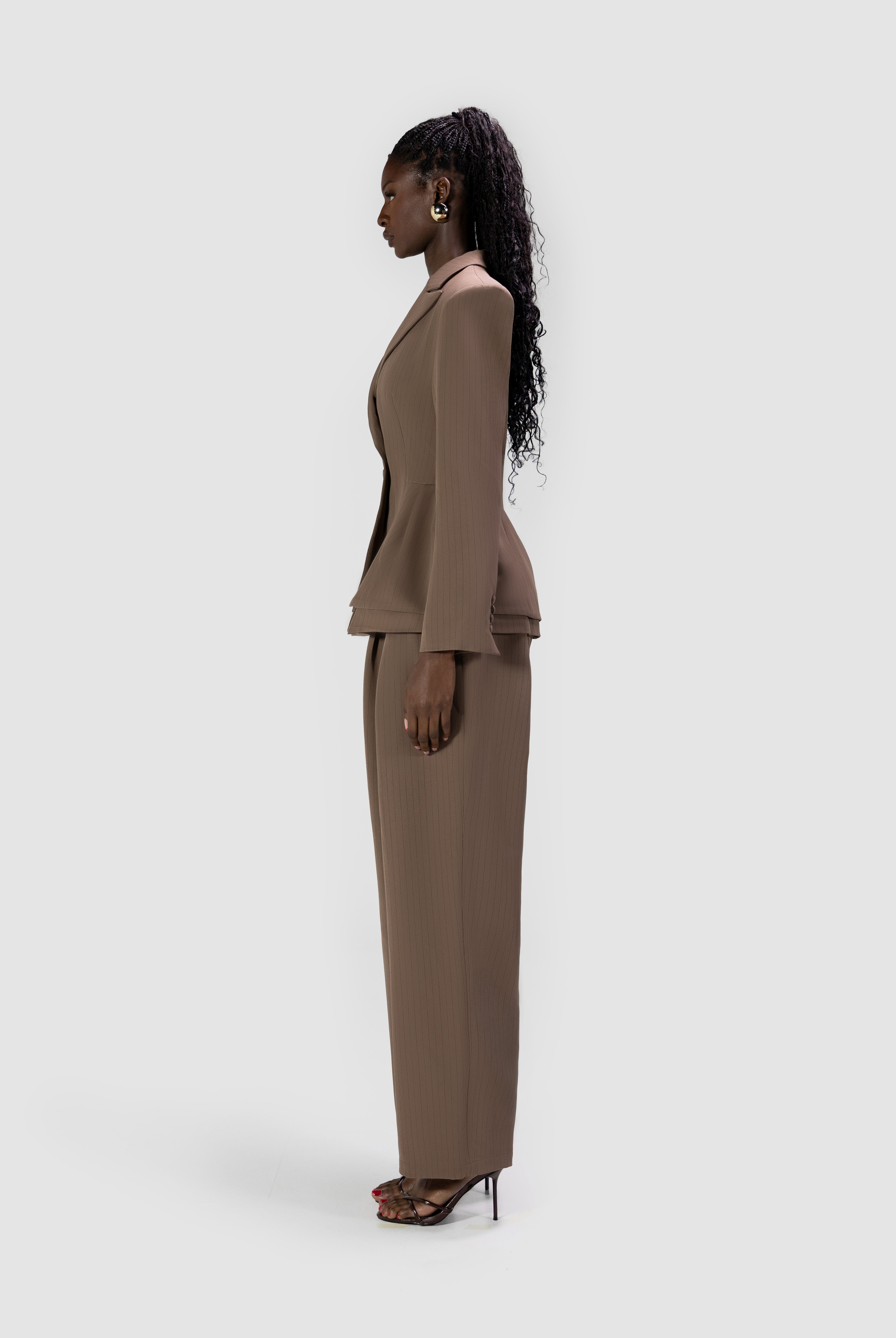 Blazer Jacket - Coco Pinstripe