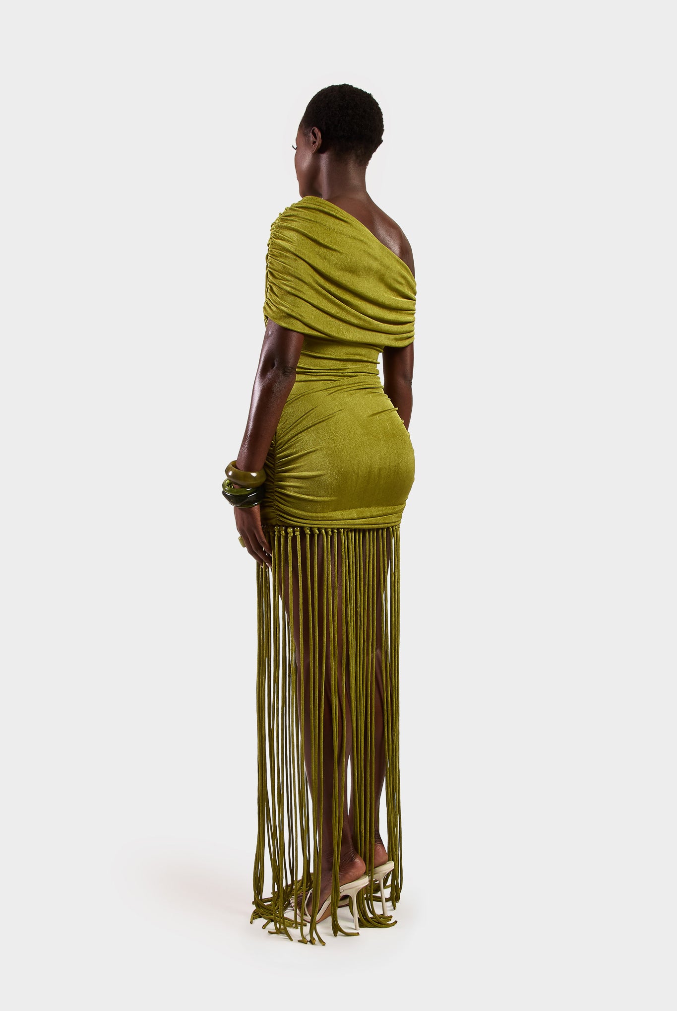 Verella Tassel Dress - Olive