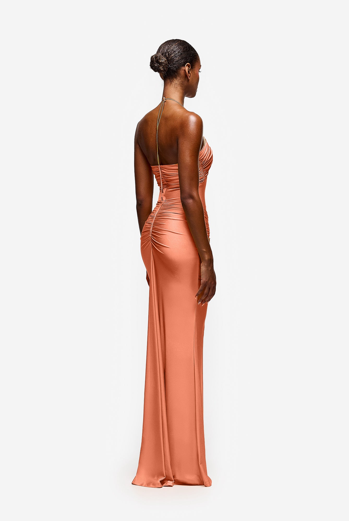 Yumaya Dress - Peach