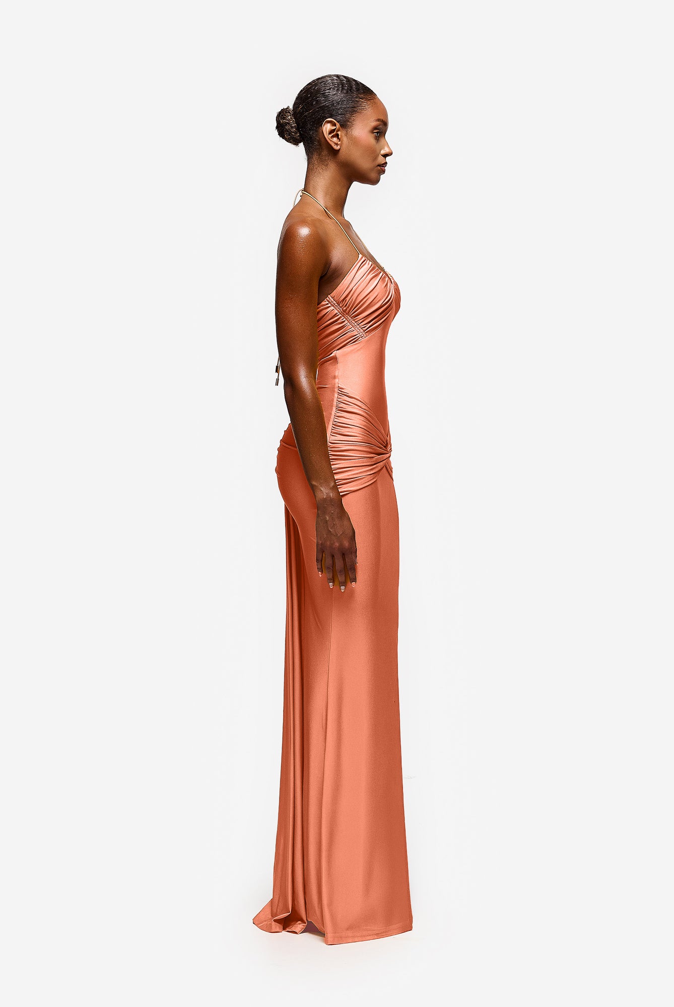 Yumaya Dress - Peach