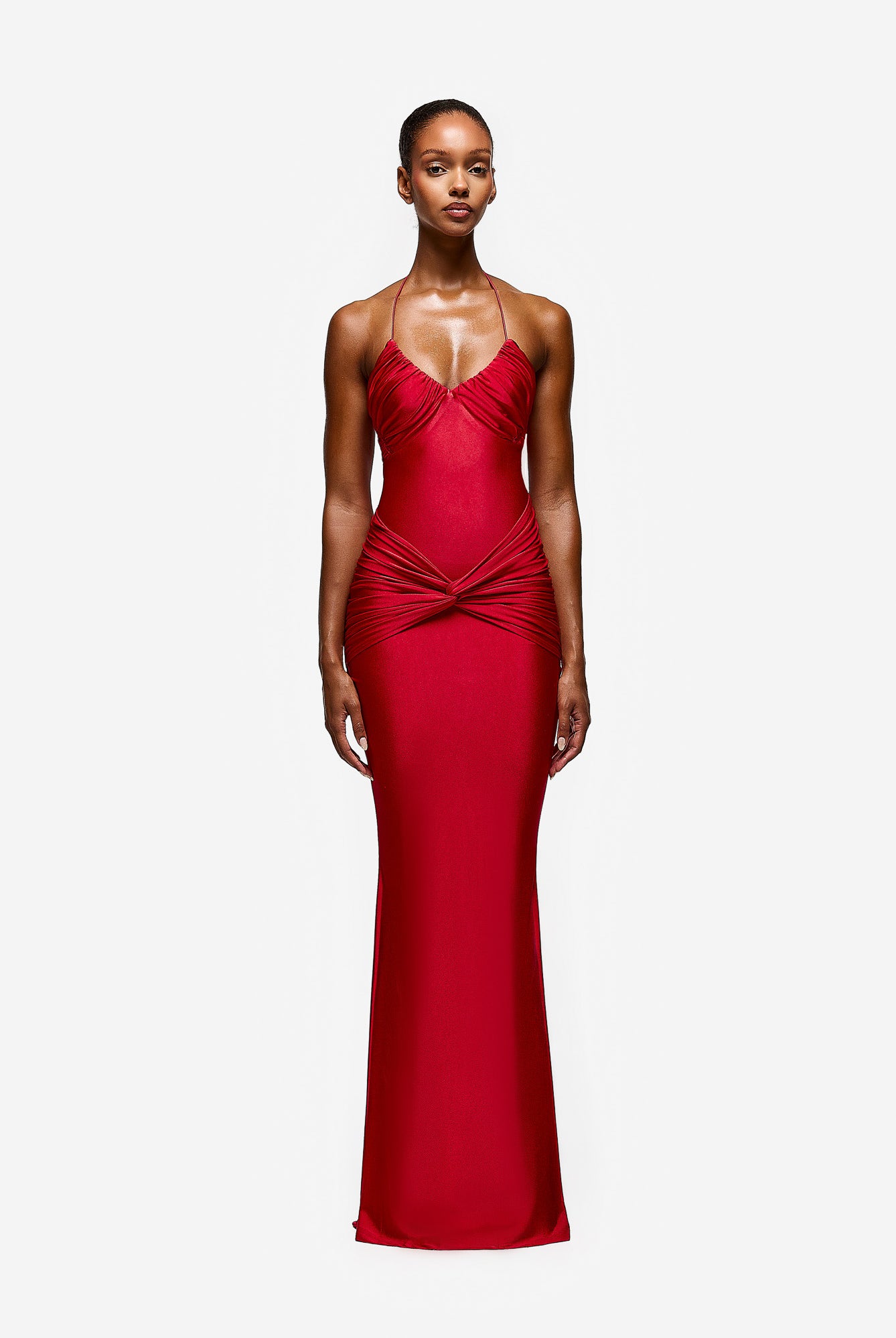 Yumaya Dress - Pepper Red