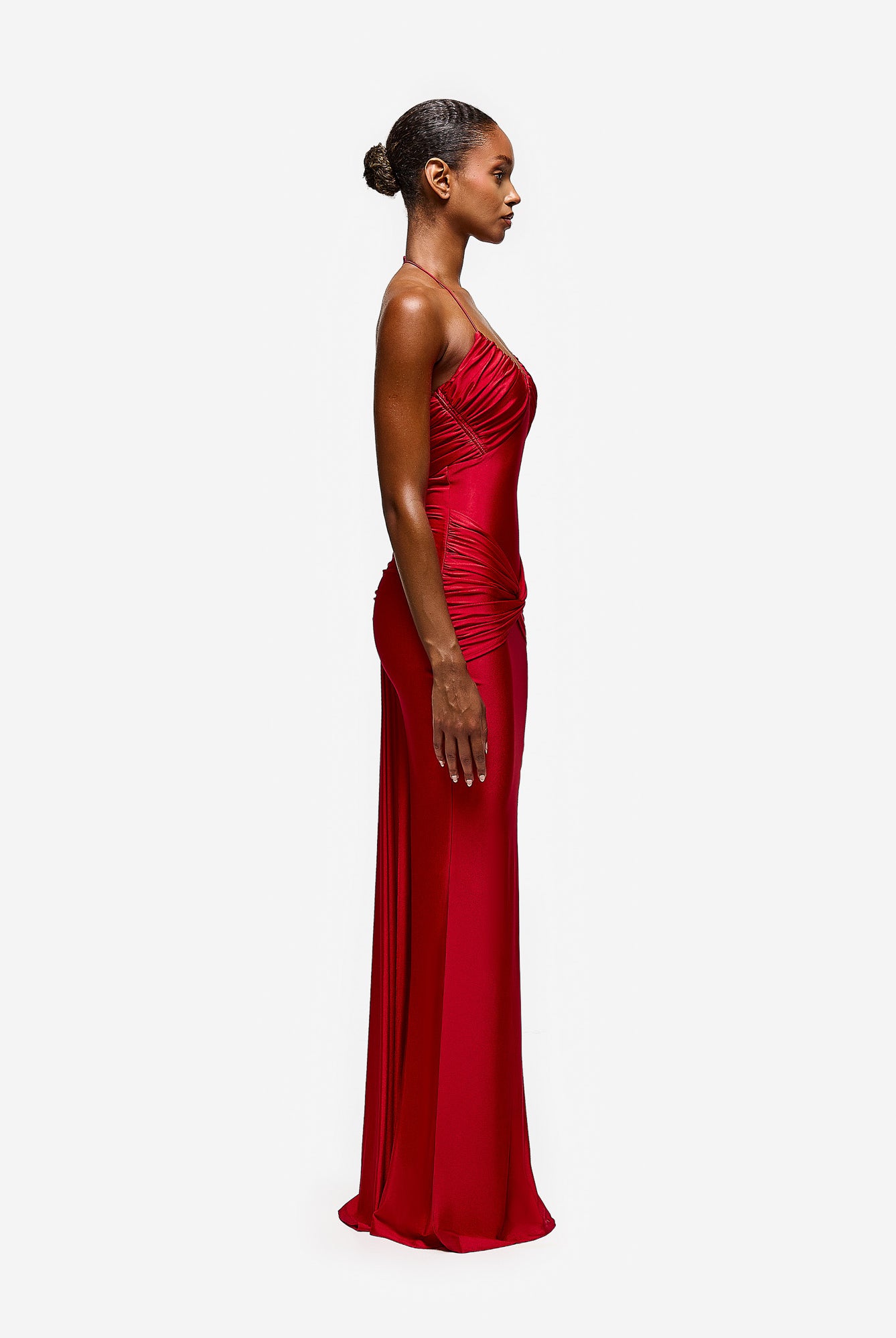 Yumaya Dress - Pepper Red