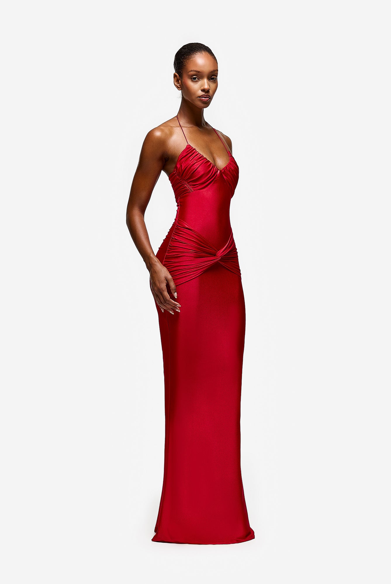 Yumaya Dress - Pepper Red