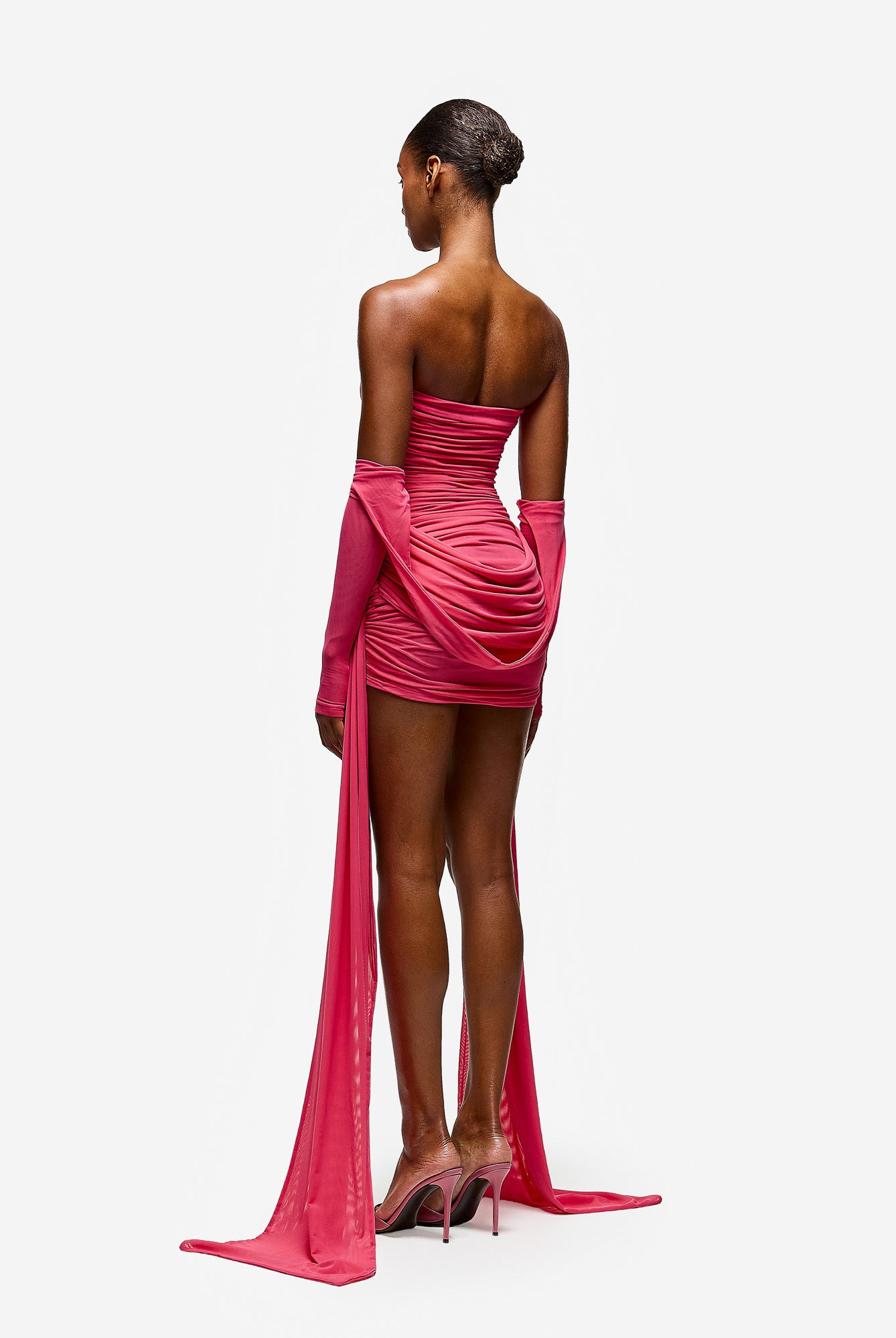 Zaya Ruched Mini - Pink Guava