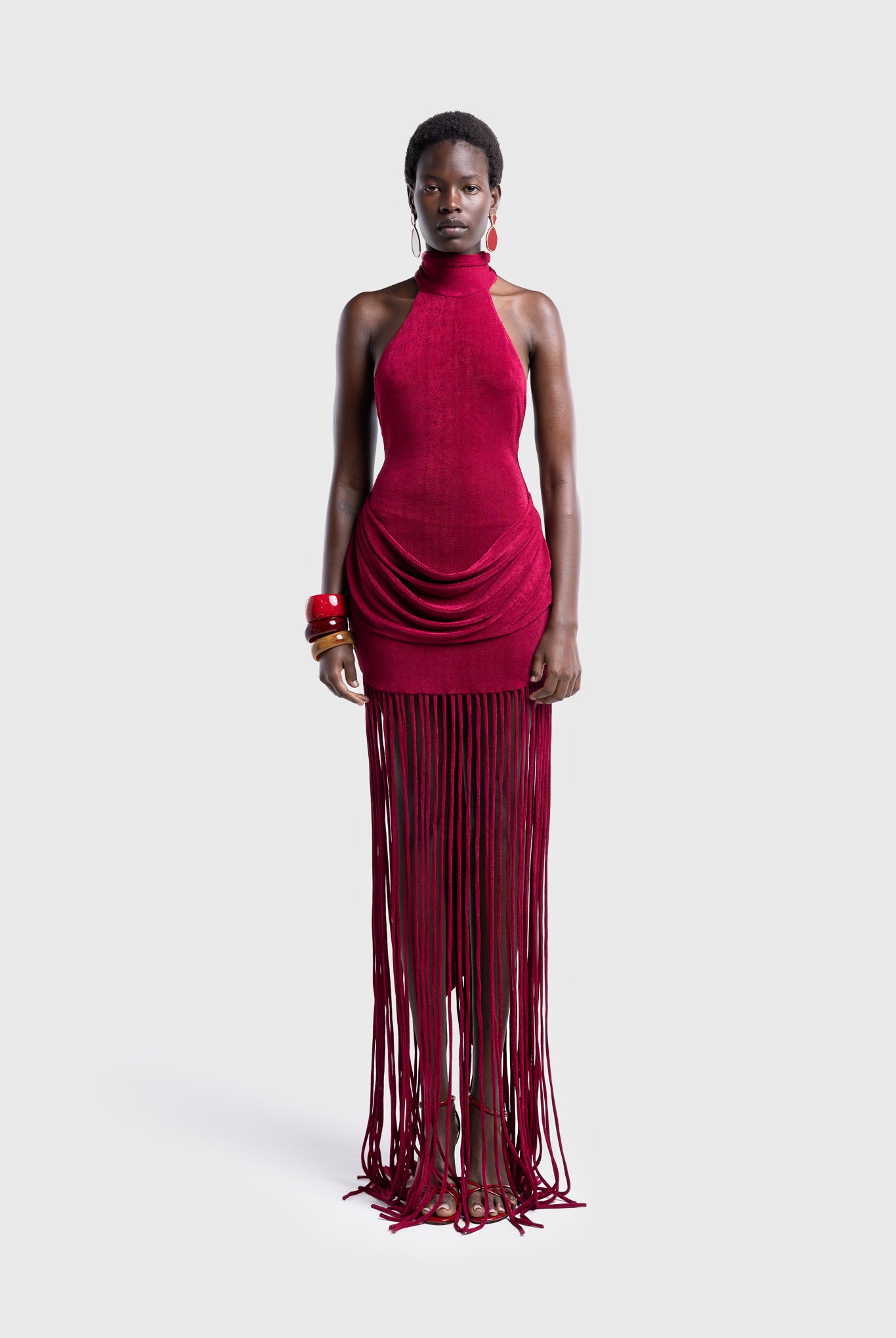 Zuma Tassel Maxi - Deep Cherry