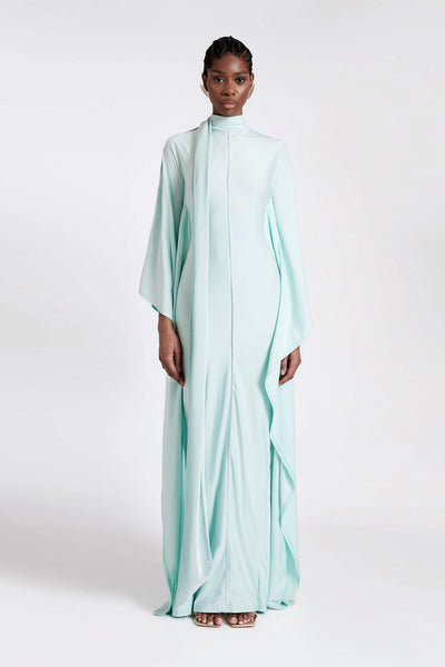 Jersey Batwing Gown - Frosty Mint