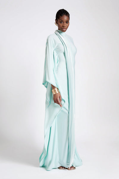 Jersey Batwing Gown - Frosty Mint