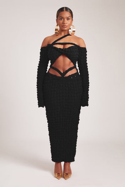 Twisted Bandeau Maxi - Panther