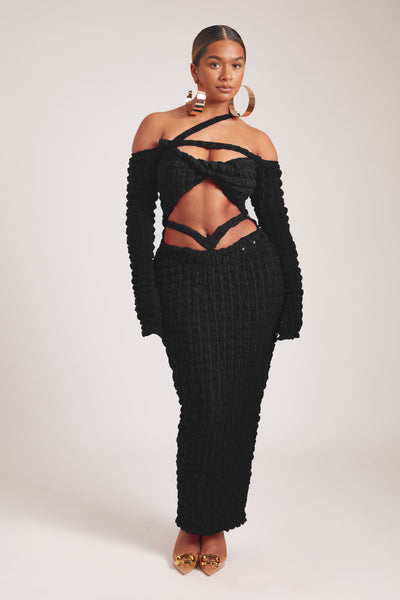Twisted Bandeau Maxi - Panther