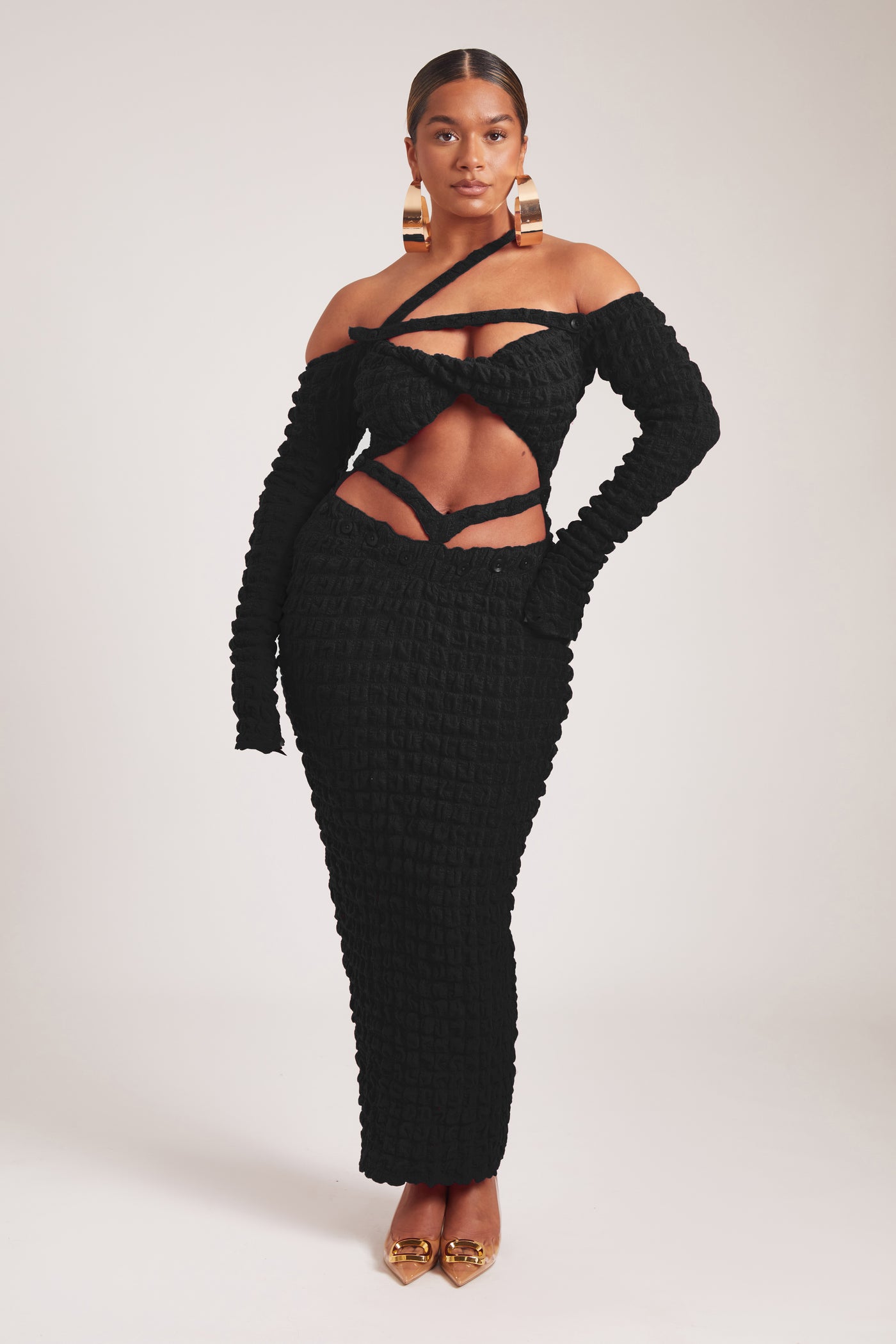 Twisted Bandeau Maxi - Panther