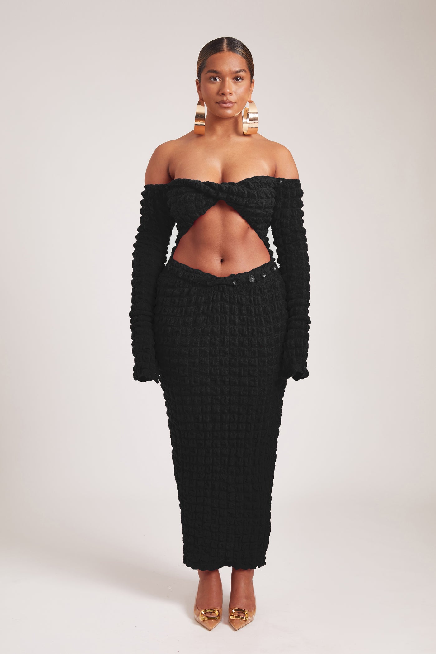 Twisted Bandeau Maxi - Panther