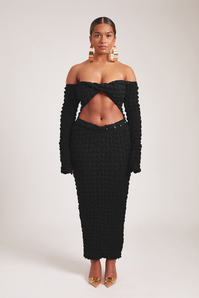 Twisted Bandeau Maxi - Panther