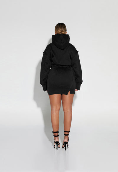 Hooded Sweat Dress - Panther