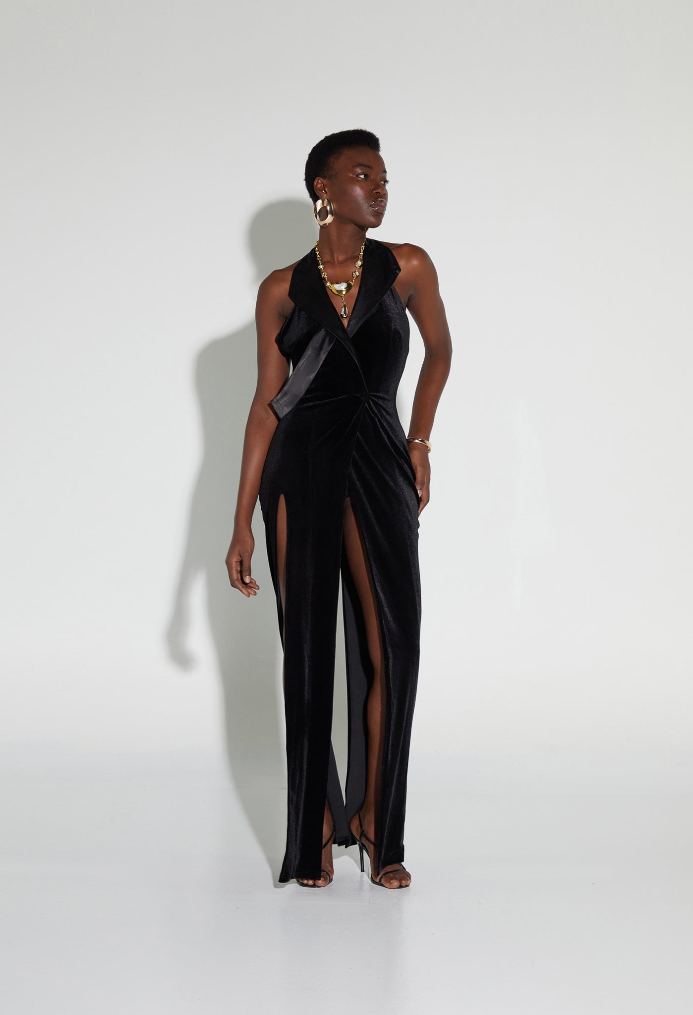 SAMPLE SALE Tara Blazer Maxi - Panther