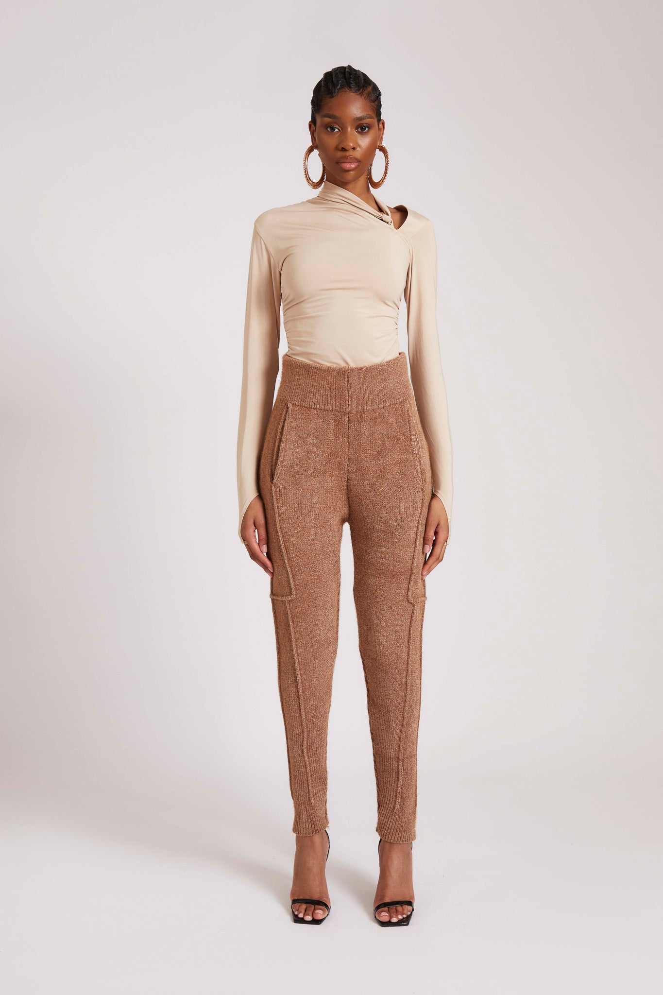 Wool Knit Pants - Toffee Nut