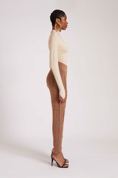 Wool Knit Pants - Toffee Nut