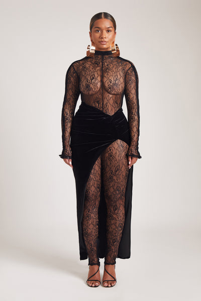 Laced Bodee Catsuit - Panther
