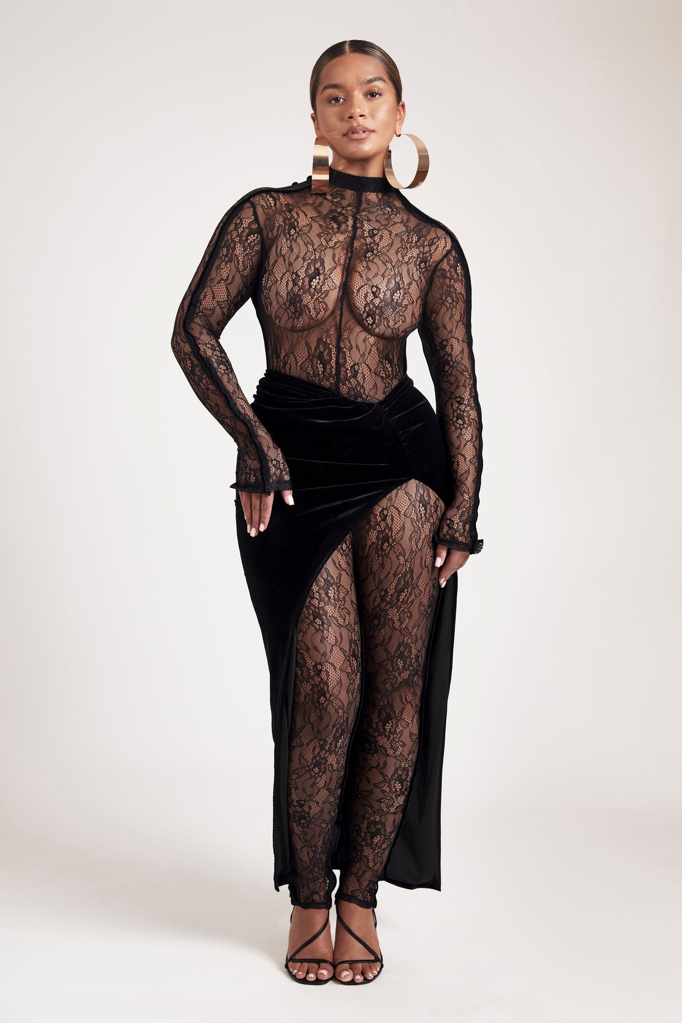 Laced Bodee Catsuit - Panther