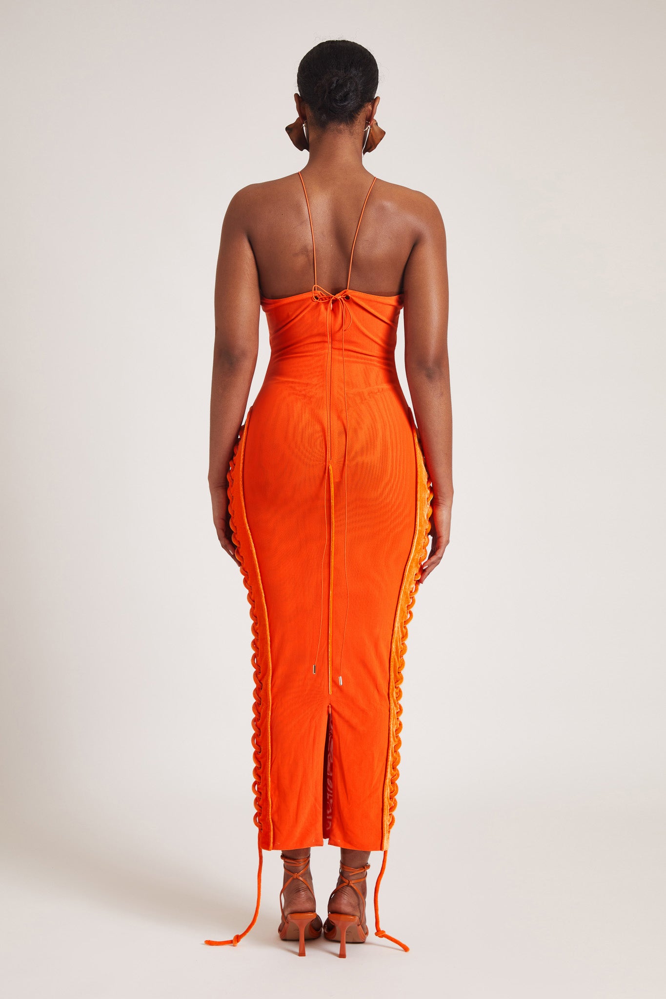 Velvet Mesh Maxi - Flame
