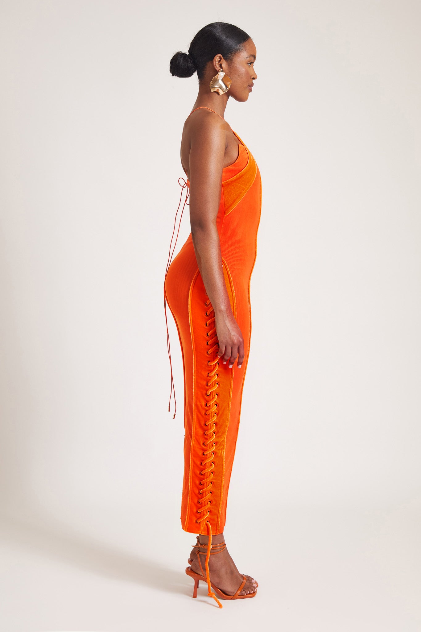 Velvet Mesh Maxi - Flame