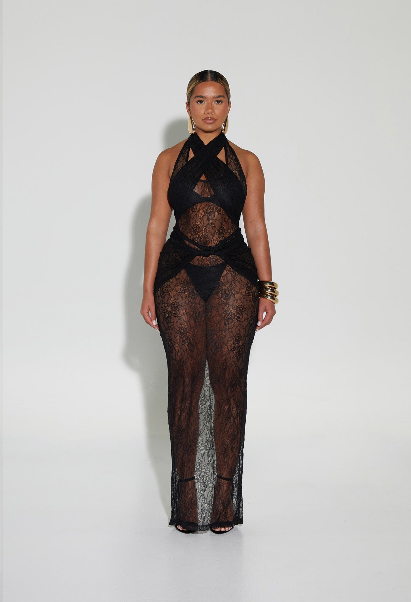 bibiy 即完売　cosmo dress Naomi Lace Dress - Panther – BBXBRAND