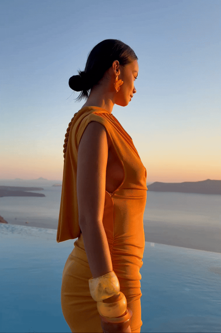 Asymmetric Niyah Maxi - Sweet Pineapple