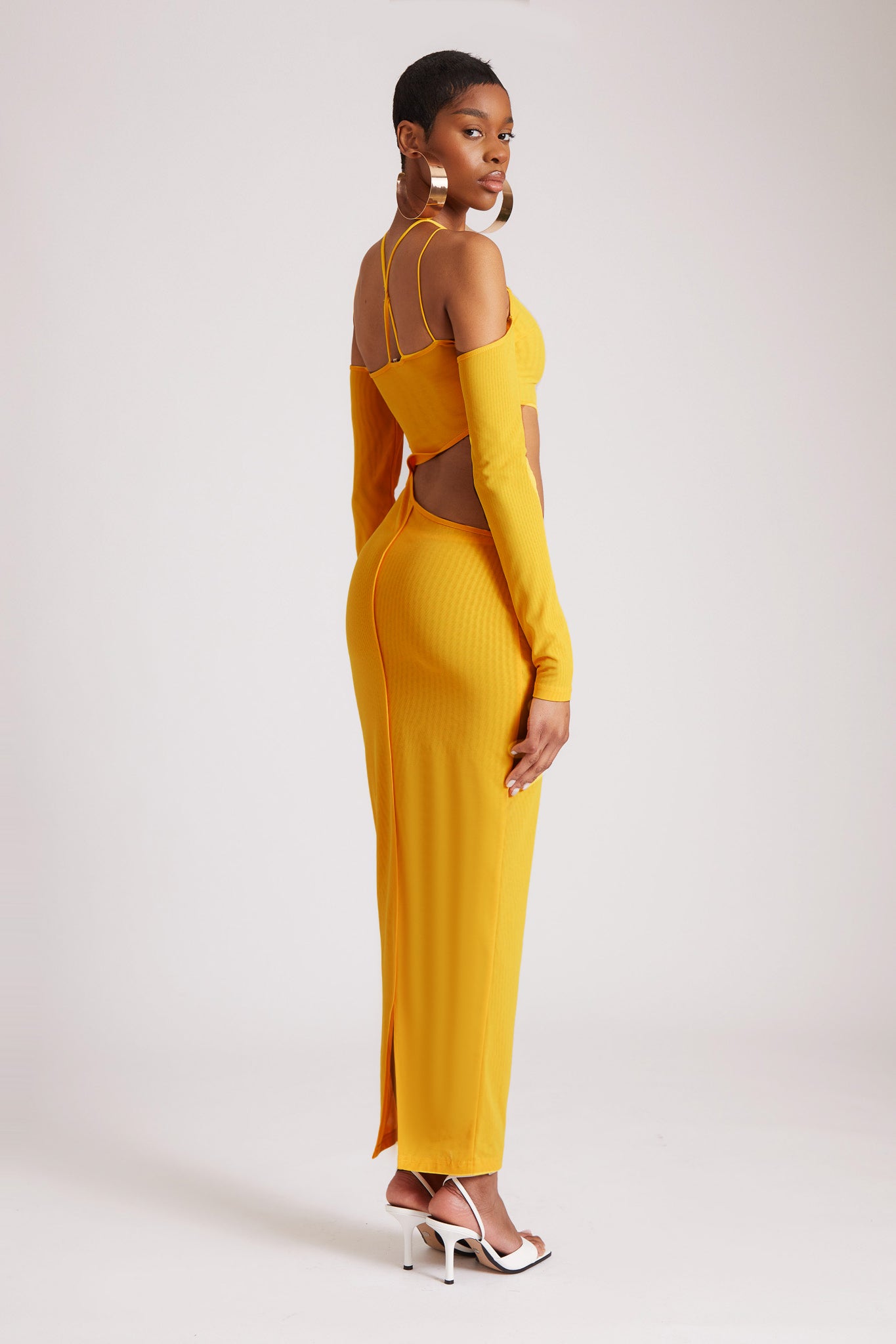 Cut-Out Mesh Maxi - Sun