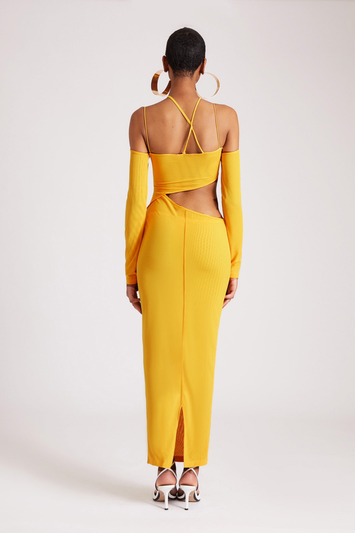 Cut-Out Mesh Maxi - Sun