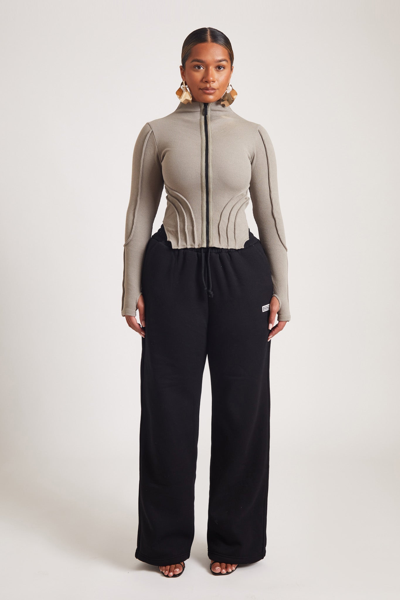 Ribbed Turtleneck - Moonlight