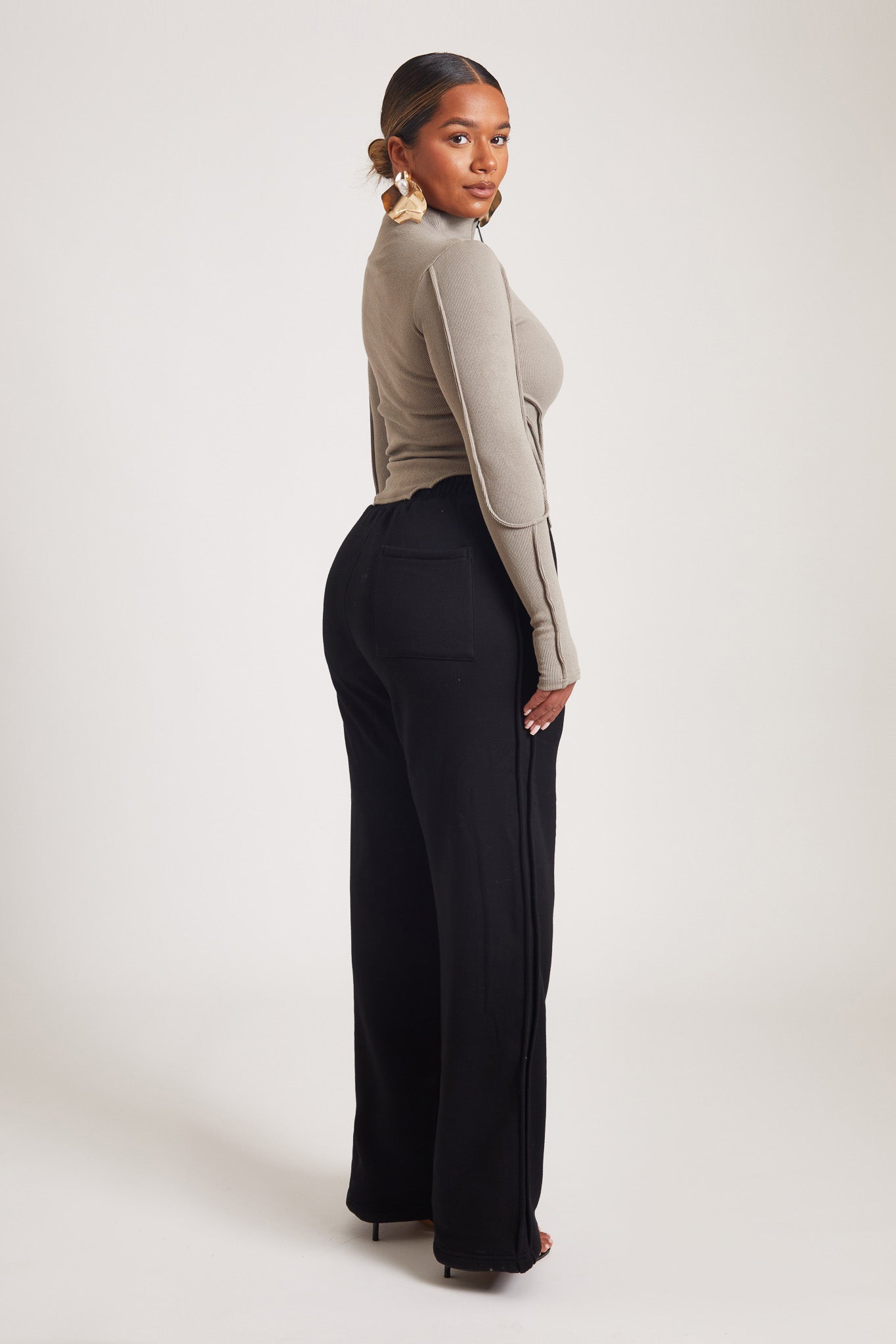 Ribbed Turtleneck - Moonlight