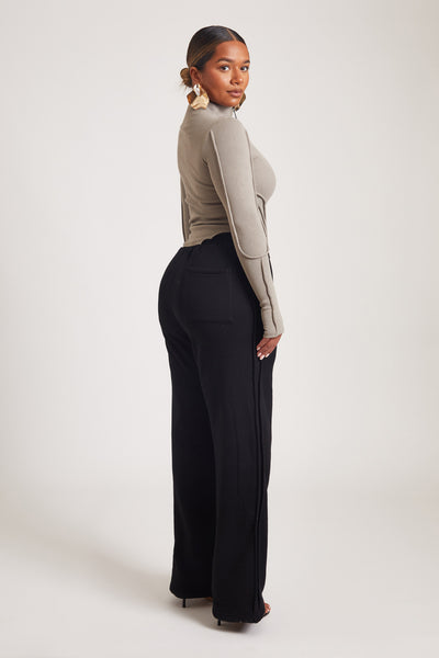 Ribbed Turtleneck - Moonlight