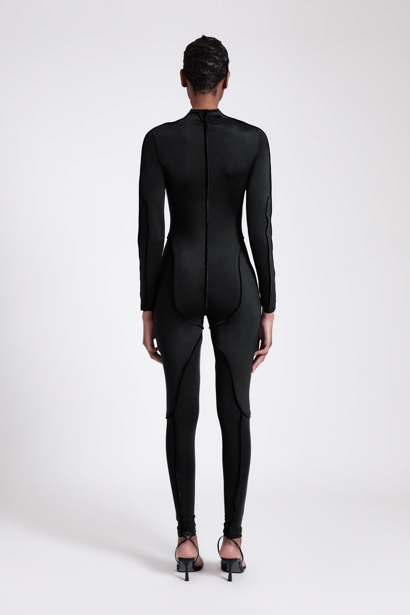 Skin Piped Catsuit - Panther