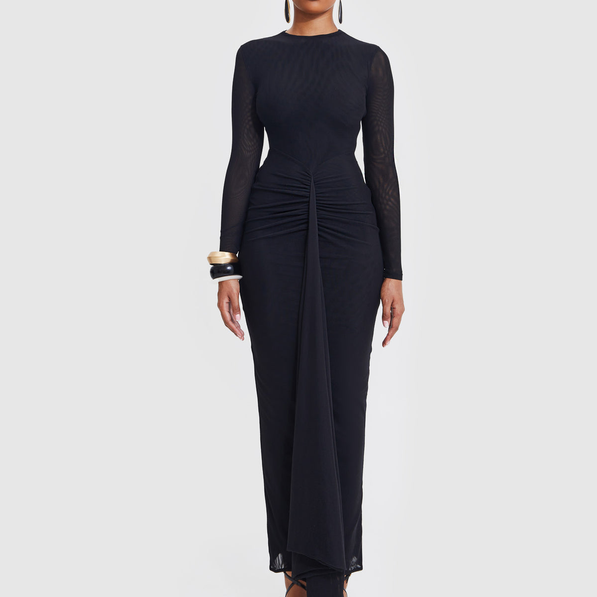 Aluya Mesh Dress - Black – BBXBRAND