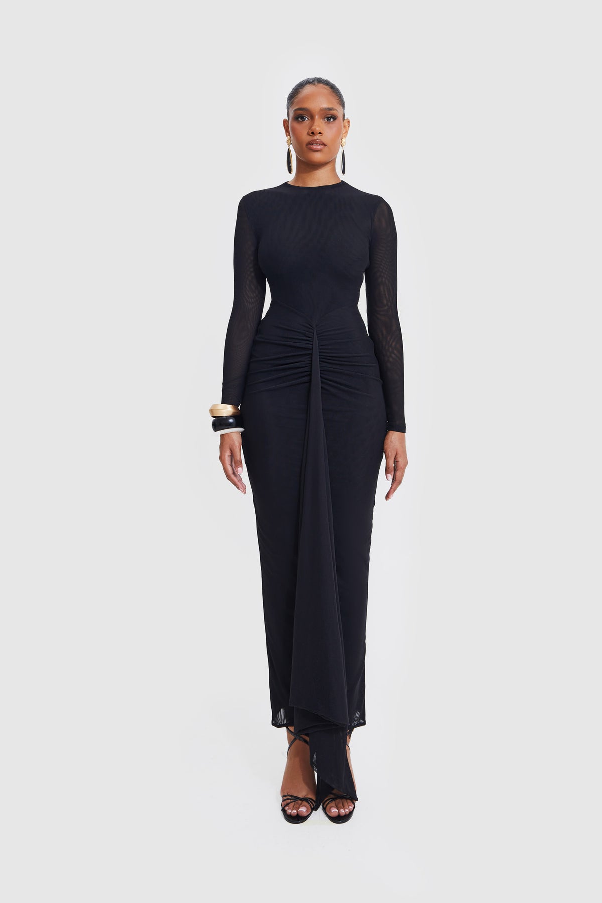 Aluya Mesh Dress - Black – BBXBRAND