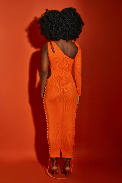Asymmetric Mesh Maxi - Flame