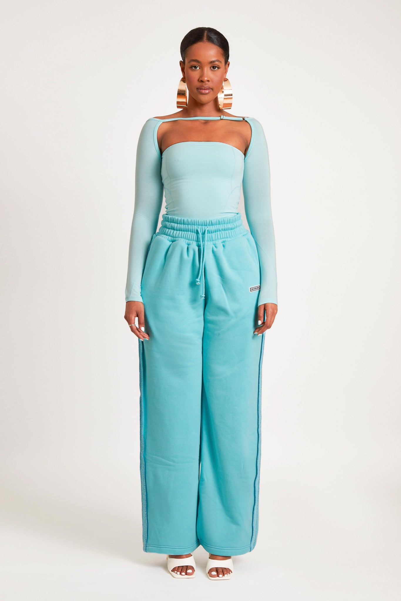Straight Leg Joggers - Ocean