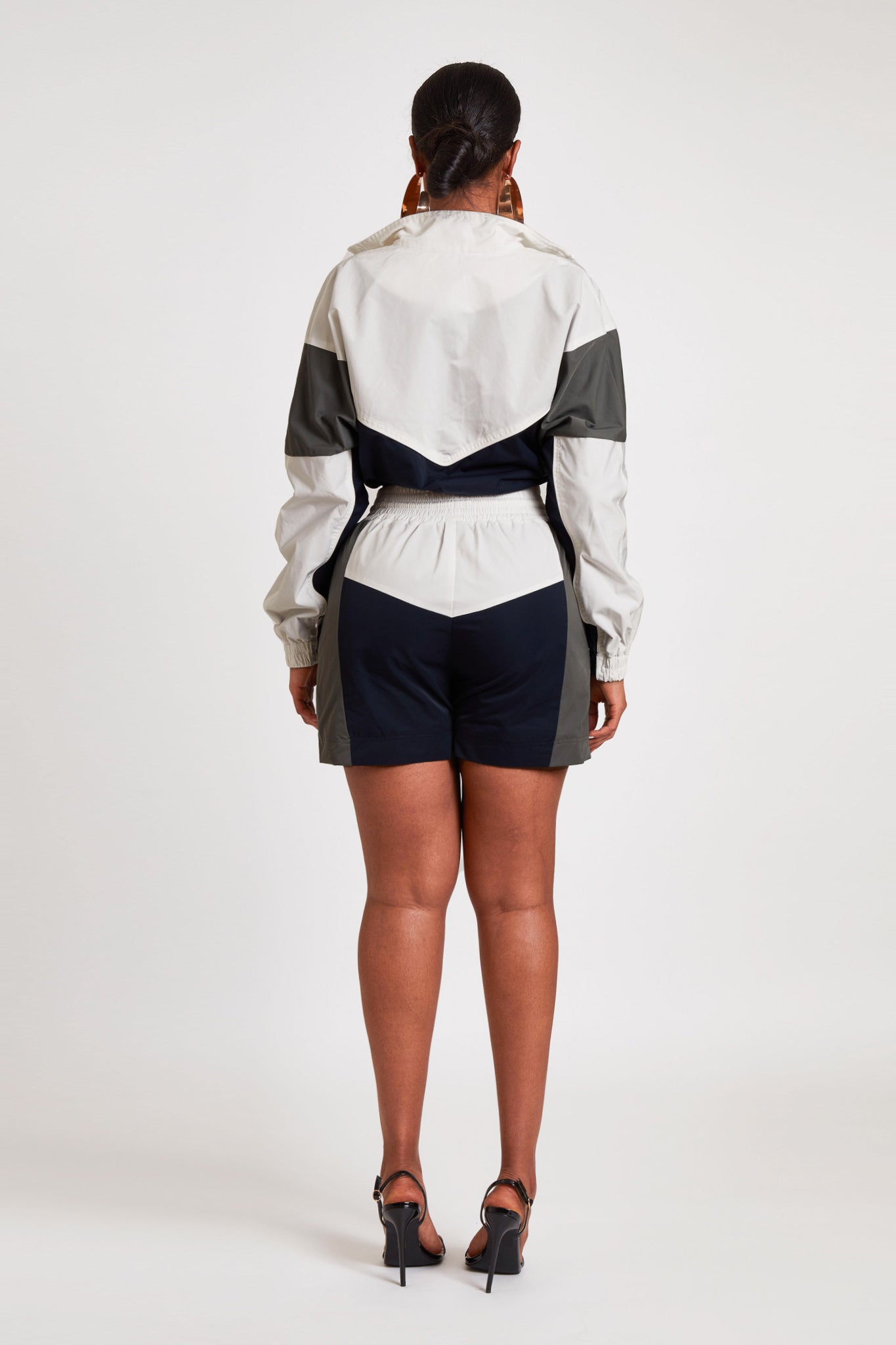 Shell Cropped Track Jacket - Summer Evening