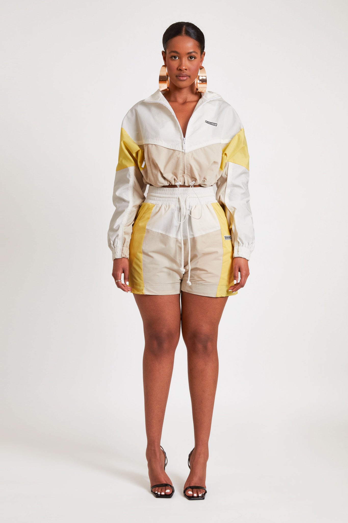 Shell Cropped Track Jacket - Summer Morning